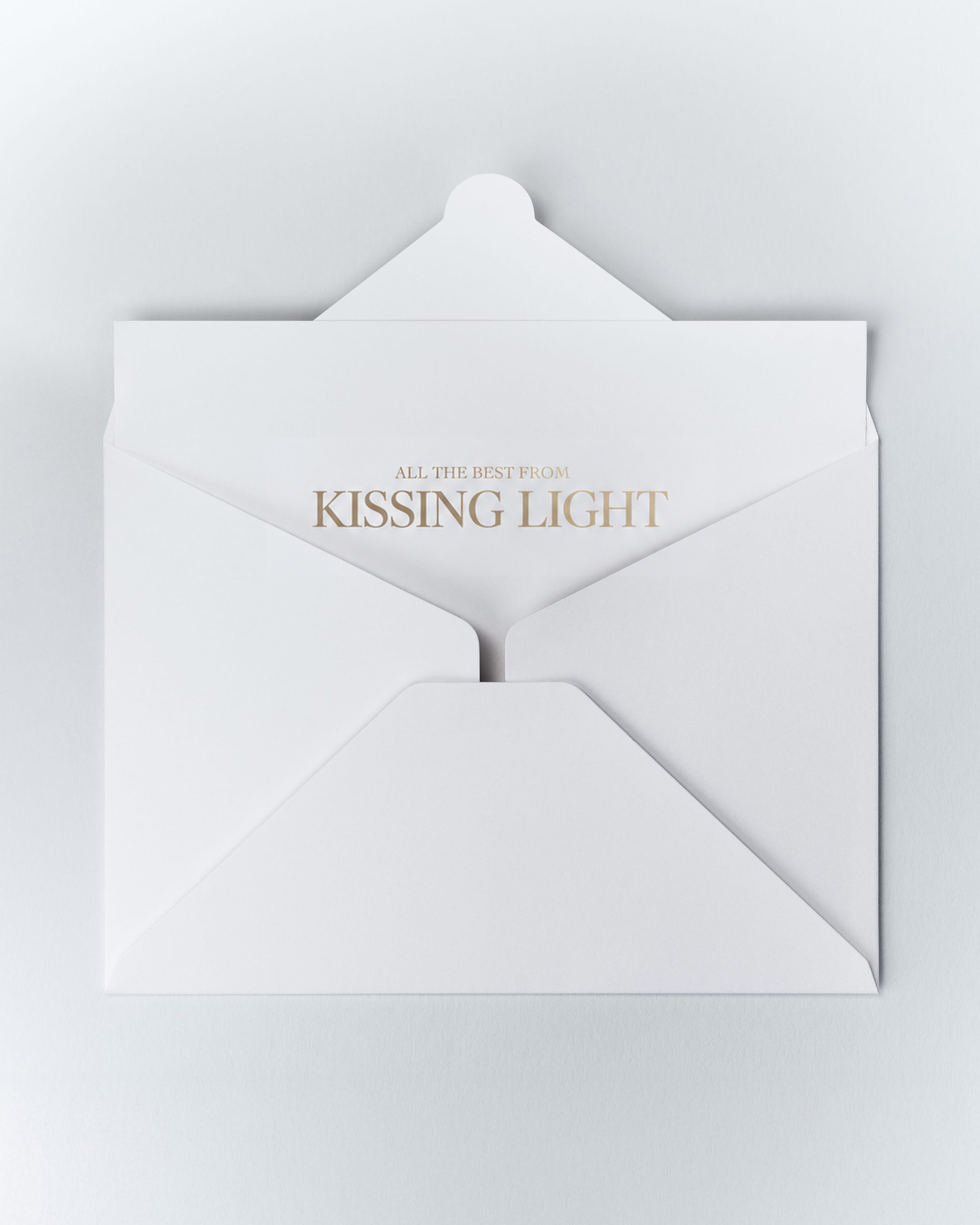 Kissing Light handwritten note